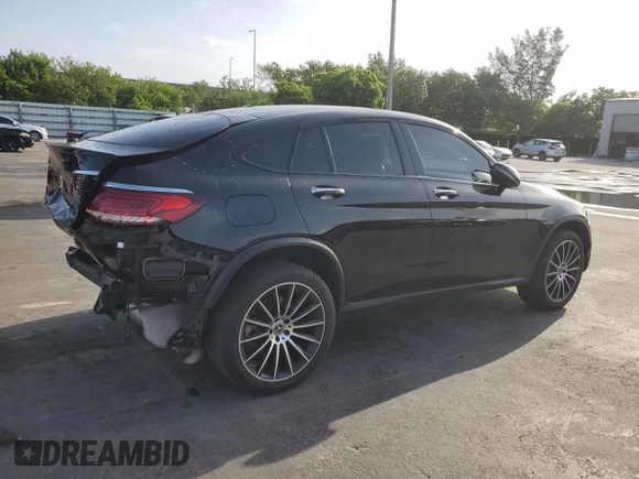 2021 Mercedes-Benz GLC 300 with VIN W1N0J8EB6MF990993, listed as a Copart auction lot 63092535 with 65,922 mi miles and Salvage title. Bid and sale history available at DreamBid. Image 3.