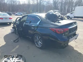 2021 Infiniti Q50 3.0t LUXE with VIN JN1EV7BR0MM752360, listed as a IAAI auction lot 41892956 with 63,990 mi miles. Bid and sale history available at carsss.com. Image 3.