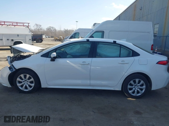 2023 Toyota Corolla Hybrid LE with VIN JTDBCMFE1PJ012186, listed as a IAAI auction lot 41807936 with 47,307 mi miles and . Bid and sale history available at carsss.com. Image 14.