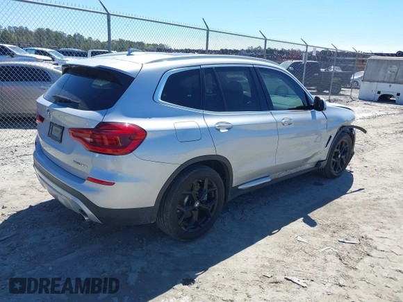 2020 BMW X3 sDrive30i with VIN 5UXTY3C07LLU71163, listed as a IAAI auction lot 41844358 with 80,962 mi miles and . Bid and sale history available at DreamBid. Image 4.