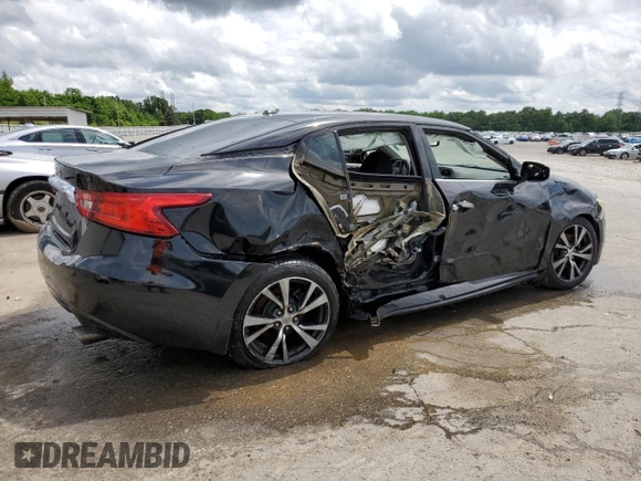 2016 Nissan Maxima S with VIN 1N4AA6AP1GC443756, listed as a Copart auction lot 55233915 with 191,193 mi miles and Salvage title. Bid and sale history available at DreamBid. Image 3.