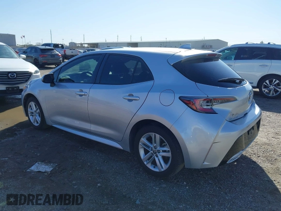 2020 Toyota Corolla Hatchback SE with VIN JTND4RBE0L3081535, listed as a IAAI auction lot 41721684 with 49,373 mi miles. Bid and sale history available at carsss.com. Image 3.