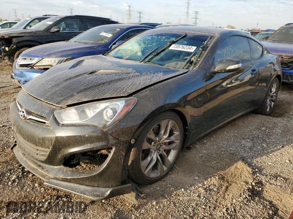 2016 Hyundai Genesis Coupe R-Spec z VIN KMHHU6KJ5GU134484, wystawiony jako Copart lot #73576234 z przebiegiem 81 009 mil mil oraz Szkoda całkowita • Salvage title. Historia ofert i sprzedaży dostępna na DreamBid. Obrazek 1.