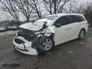 2013 Honda Odyssey Touring with VIN 5FNRL5H96DB091264, listed as a Copart auction lot 44904045 with 0 mi miles and Salvage Title. Bid and sale history available at carsss.com. Image 1.