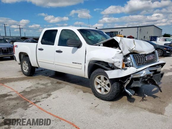 2012 GMC Sierra 1500 SLE with VIN 3GTP2VE74CG220317, listed as a Copart auction lot 56153895 with 240,709 mi miles and Salvage title. Bid and sale history available at DreamBid. Image 4.