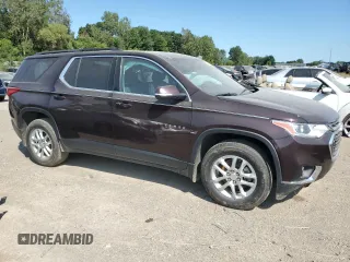 2019 Chevrolet Traverse LT Cloth with VIN 1GNERGKW9KJ218237, listed as a Copart auction lot 69588844 with 57,307 mi miles and Salvage Title. Bid and sale history available at carsss.com. Image 4.