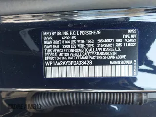 2023 Porsche Cayenne с VIN WP1AA2AY3PDA03428, выставлен на аукционе IAAI как лот 42003079 с пробегом 2 564 миль миль и . История ставок и продаж доступна на DreamBid. Изображение 9.