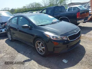 2017 Kia Forte LX with VIN 3KPFK4A77HE101143, listed as a IAAI auction lot 42038578 with 126,089 mi miles. Bid and sale history available at carsss.com. Image 1.