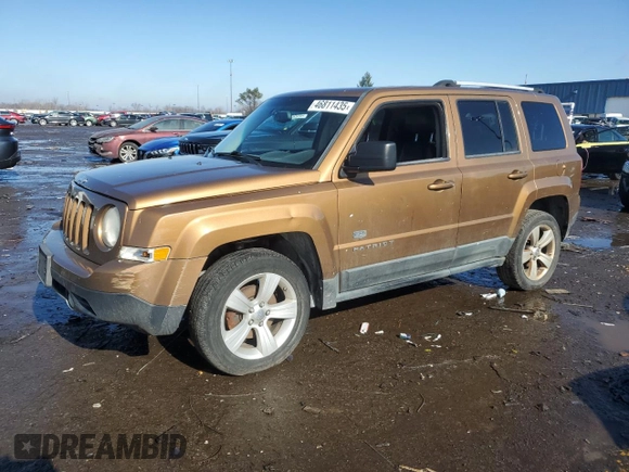 2011 Jeep Patriot Latitude X with VIN 1J4NF4GBXBD165241, listed as a Copart auction lot 46811435 with 197,802 mi miles and Clean Title. Bid and sale history available at DreamBid. Image 1.