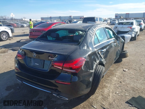 2022 Mercedes-Benz A 220 with VIN W1K3G4FB4NJ333267, listed as a IAAI auction lot 41327845 with Not Provided miles and . Bid and sale history available at DreamBid. Image 4.