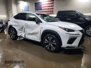 2021 Lexus NX 300 F Sport with VIN JTJSARDZ4M2263070, listed as a Copart auction lot 87491694 with 23,127 mi miles and Salvage title. Bid and sale history available at DreamBid. Image 4.