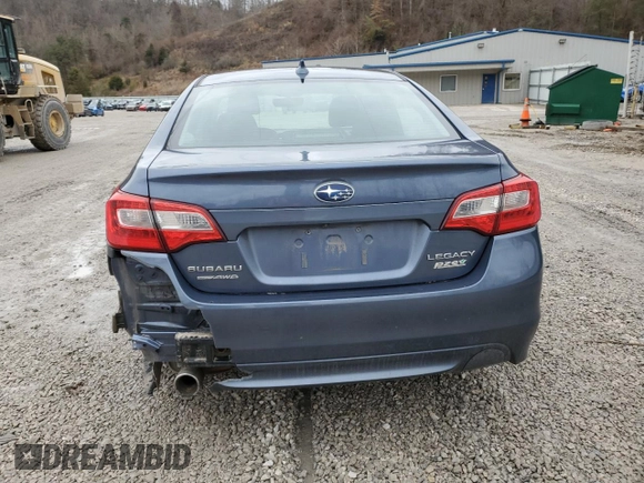 2017 Subaru Legacy Premium with VIN 4S3BNAC62H3026710, listed as a Copart auction lot 38199263 with 83,162 mi miles. Bid and sale history available at carsss.com. Image 6.