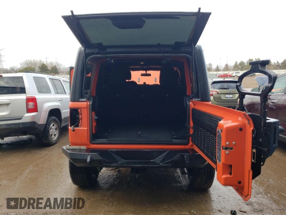 2018 Jeep Wrangler Unlimited Sahara z VIN 1C4HJXEG3JW248594, wystawiony jako Copart lot #46171035 z przebiegiem 78 979 mil mil oraz Szkoda całkowita • Salvage title. Historia ofert i sprzedaży dostępna na DreamBid. Obrazek 6.