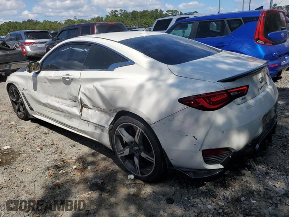 2020 Infiniti Q60 Red Sport 400 with VIN JN1FV7EL0LM460427, listed as a Copart auction lot 73353544 with 40,881 mi miles and Salvage title. Bid and sale history available at DreamBid. Image 2.