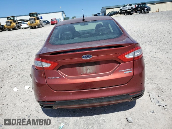 2014 Ford Fusion Titanium with VIN 3FA6P0K97ER197599, listed as a Copart auction lot 52544165 with 242,977 mi miles and Salvage Title. Bid and sale history available at carsss.com. Image 6.