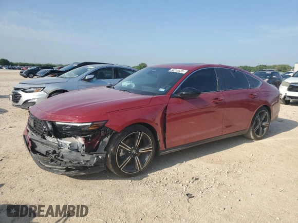 2024 Honda Accord Sport с VIN 1HGCY2F53RA079130, выставлен на аукционе Copart как лот 56215535 с пробегом 3 248 миль миль и Списание • Salvage title. История ставок и продаж доступна на DreamBid. Изображение 1.