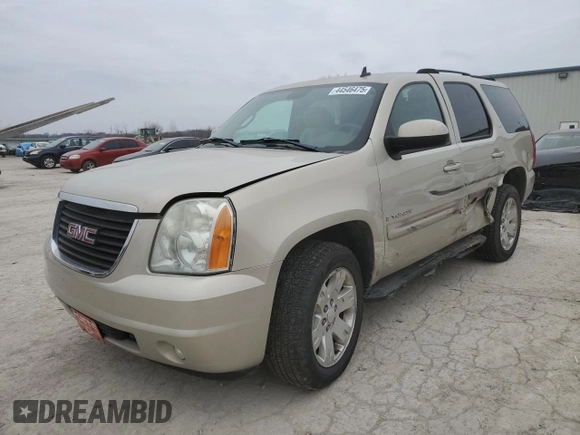 2007 GMC Yukon SLT with VIN 1GKFK13097R274362, listed as a Copart auction lot 44546475 with 224,044 mi miles and Salvage Title. Bid and sale history available at carsss.com. Image 1.