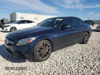 2020 Mercedes-Benz C 43 AMG with VIN 55SWF6EB6LU324144, listed as a Copart auction lot 88303735 with 49,804 mi miles and Salvage Title. Bid and sale history available at carsss.com. Image 1.
