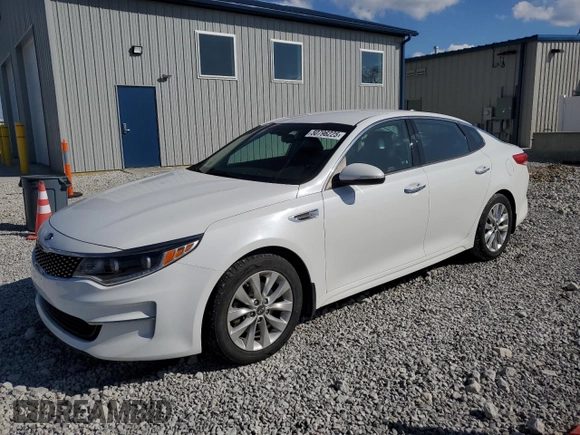 2017 Kia Optima EX with VIN 5XXGU4L31HG144876, listed as a Copart auction lot 50796225 with 156,444 mi miles and Salvage Title. Bid and sale history available at carsss.com. Image 1.