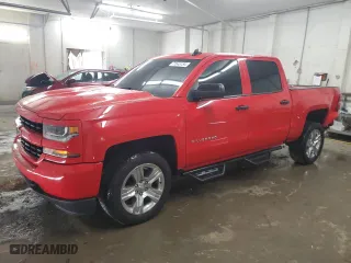 2018 Chevrolet Silverado 1500 Custom with VIN 3GCUKPEC7JG513671, listed as a Copart auction lot 71648754 with 95,411 mi miles and Salvage Title. Bid and sale history available at carsss.com. Image 1.