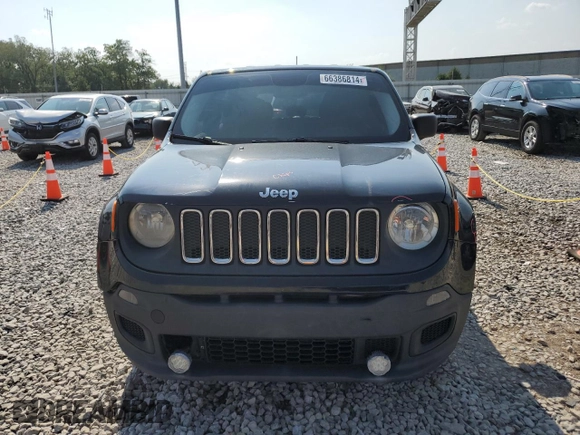 2015 Jeep Renegade Sport with VIN ZACCJBAT0FPB54554, listed as a Copart auction lot 66386814 with 115,219 mi miles and Salvage Title. Bid and sale history available at DreamBid. Image 5.