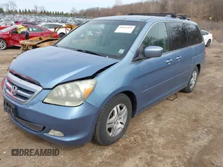 2006 Honda Odyssey EX-L with VIN 5FNRL38736B000599, listed as a IAAI auction lot 41862050 with 225,164 mi miles. Bid and sale history available at carsss.com. Image 2.