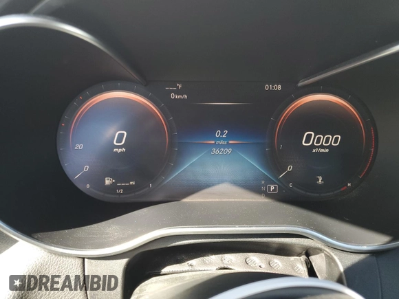2020 Mercedes-Benz C 300 z VIN W1KWJ8EB0LF984869, wystawiony jako Copart lot #88891445 z przebiegiem 36 209 mil mil oraz Szkoda całkowita • Salvage title. Historia ofert i sprzedaży dostępna na DreamBid. Obrazek 9.