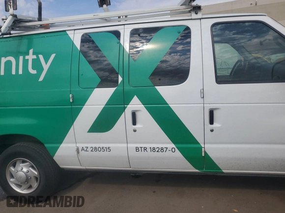 2008 Ford Econoline Cargo Commercial with VIN 1FTNE24L08DA86003, listed as a IAAI auction lot 42888156 with 240,617 mi miles and . Bid and sale history available at DreamBid. Image 1.
