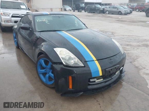 2008 Nissan 350Z Grand Touring with VIN JN1BZ34E88M752056, listed as a IAAI auction lot 42088374 with Not Provided miles. Bid and sale history available at carsss.com. Image 1.
