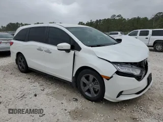 2021 Honda Odyssey EX with VIN 5FNRL6H56MB025283, listed as a Copart auction lot 51373475 with 25,851 mi miles and Salvage Title. Bid and sale history available at DreamBid. Image 4.