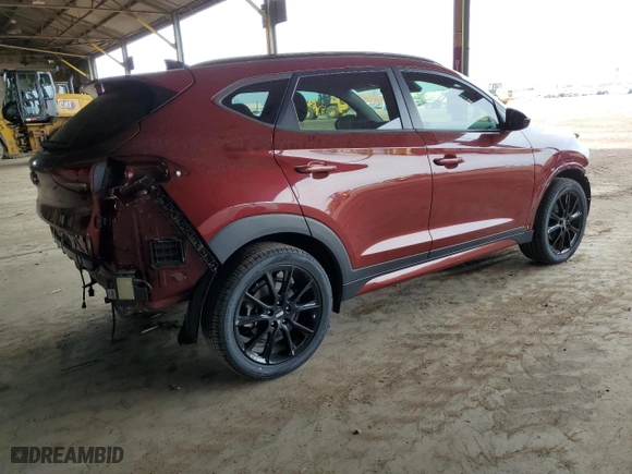 2019 Hyundai Tucson SEL with VIN KM8J33AL5KU973100, listed as a Copart auction lot 52574145 with 40,285 mi miles and Salvage Title. Bid and sale history available at carsss.com. Image 3.