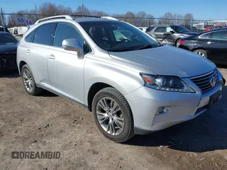 2013 Lexus RX 450h with VIN JTJBC1BA0D2065501, listed as a IAAI auction lot 41898649 with 107,660 mi miles and . Bid and sale history available at DreamBid. Image 1.