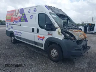 2018 Ram ProMaster Cargo with VIN 3C6URVJG1JE119854, listed as a IAAI auction lot 41091428 with Not Provided miles. Bid and sale history available at carsss.com. Image 1.