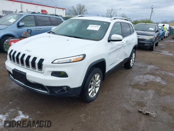 2014 Jeep Cherokee Limited with VIN 1C4PJMDB2EW281396, listed as a IAAI auction lot 42075036 with 113,578 mi miles and . Bid and sale history available at DreamBid. Image 2.