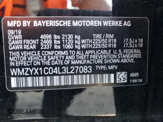 2020 MINI Countryman Cooper S with VIN WMZYX1C04L3L27083, listed as a Copart auction lot 68603514 with 27,701 mi miles and Salvage Title. Bid and sale history available at carsss.com. Image 12.