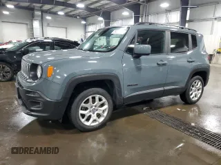 2018 Jeep Renegade Altitude with VIN ZACCJBBB6JPJ05770, listed as a Copart auction lot 59377605 with 153,126 mi miles and Salvage title. Bid and sale history available at DreamBid. Image 1.