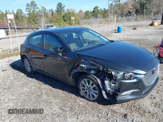 2017 Mazda 3 Sport with VIN 3MZBN1K72HM101671, listed as a IAAI auction lot 41325369 with 97,520 mi miles. Bid and sale history available at carsss.com. Image 1.