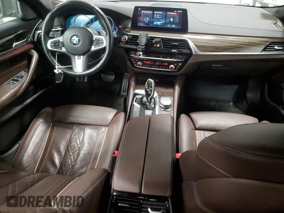 2018 BMW 5 Series 540i xDrive z VIN WBAJE7C57JWC56107, wystawiony jako Copart lot #41665445 z przebiegiem 77 275 mil mil oraz Szkoda całkowita • Salvage title. Historia ofert i sprzedaży dostępna na DreamBid. Obrazek 8.
