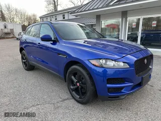 2020 Jaguar F-PACE 25t Premium with VIN SADCJ2FX7LA633057, listed as a IAAI auction lot 41808796 with 145,537 mi miles. Bid and sale history available at carsss.com. Image 1.