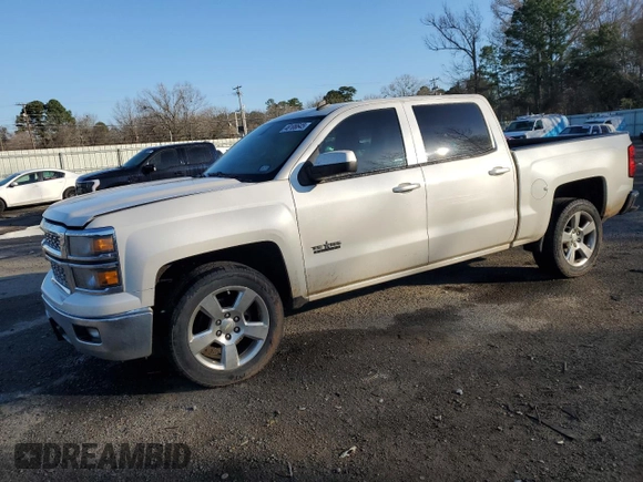 2014 Chevrolet Silverado 1500 LT with VIN 3GCPCREC0EG412841, listed as a Copart auction lot 48108645 with 121,265 mi miles and Salvage Title. Bid and sale history available at DreamBid. Image 1.
