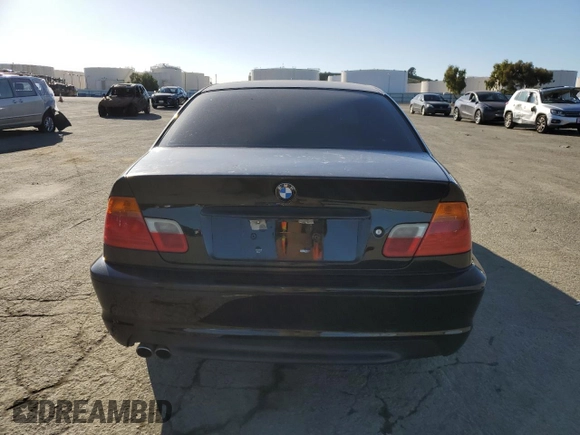 2001 BMW 3 Series 330Ci with VIN WBABN53421JU30014, listed as a Copart auction lot 46181895 with 238,938 mi miles and Salvage Title. Bid and sale history available at carsss.com. Image 6.
