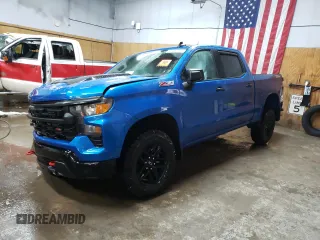2022 Chevrolet Silverado 1500 Custom Trail Boss with VIN 3GCPDCED1NG581334, listed as a Copart auction lot 43430205 with 36,650 mi miles and Non Repairable. Bid and sale history available at DreamBid. Image 1.