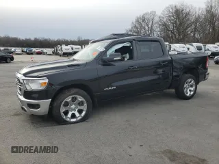 2021 Ram 1500 Big Horn with VIN 1C6SRFFT1MN668148, listed as a Copart auction lot 43979925 with 24,247 mi miles and Salvage title. Bid and sale history available at DreamBid. Image 1.