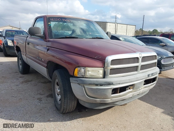 2001 Dodge Ram 1500 Work Special with VIN 1B7HC16X71S794621, listed as a IAAI auction lot 41504440 with 291,722 mi miles. Bid and sale history available at carsss.com. Image 1.