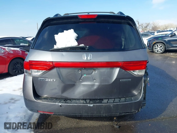 2015 Honda Odyssey Touring Elite with VIN 5FNRL5H98FB024958, listed as a IAAI auction lot 41361558 with 212,806 mi miles and . Bid and sale history available at DreamBid. Image 17.