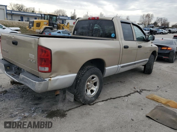 2002 Dodge 1500 with VIN 1D7HU18N62S568179, listed as a Copart auction lot 84452774 with 169,289 mi miles and Salvage Title. Bid and sale history available at carsss.com. Image 3.