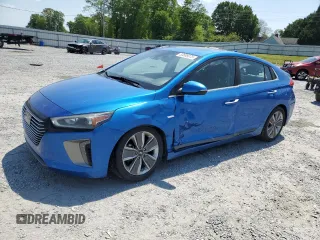2017 Hyundai Ioniq Limited z VIN KMHC05LC2HU029273, wystawiony jako Copart lot #53688075 z przebiegiem 125 978 mil mil oraz Szkoda całkowita • Salvage title. Historia ofert i sprzedaży dostępna na DreamBid. Obrazek 1.