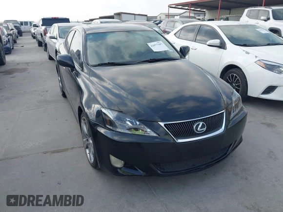 2008 Lexus IS 250 with VIN JTHBK262X85069931, listed as a IAAI auction lot 42077107 with 189,961 mi miles. Bid and sale history available at carsss.com. Image 1.