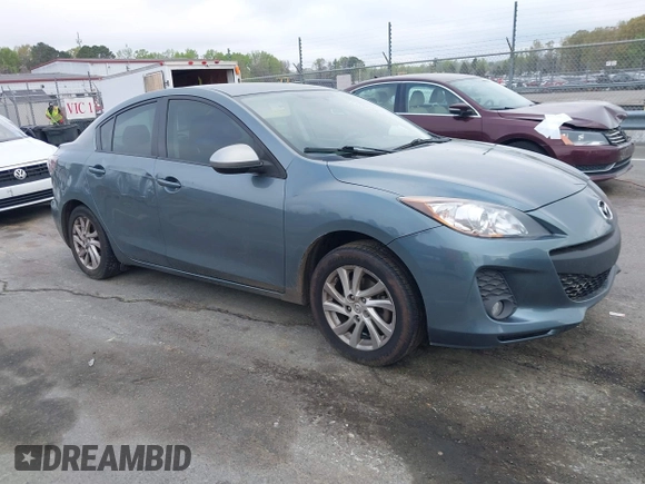 2012 Mazda Mazda3 i Touring with VIN JM1BL1V79C1618007, listed as a IAAI auction lot 41911962 with 192,041 mi miles. Bid and sale history available at carsss.com. Image 1.