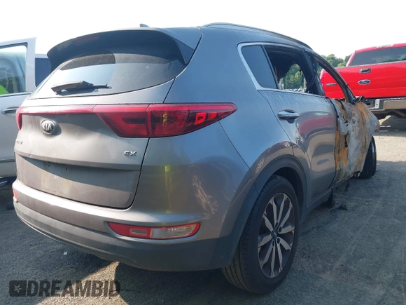 2017 Kia Sportage EX with VIN KNDPN3AC4H7294113, listed as a IAAI auction lot 42384440 with Not provided miles and . Bid and sale history available at DreamBid. Image 4.